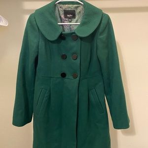 Mossimo green pea coat size M